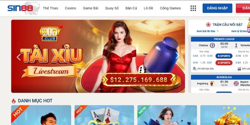 Giới thiệu Sin88 thương hiệu cá cược hàng đầu