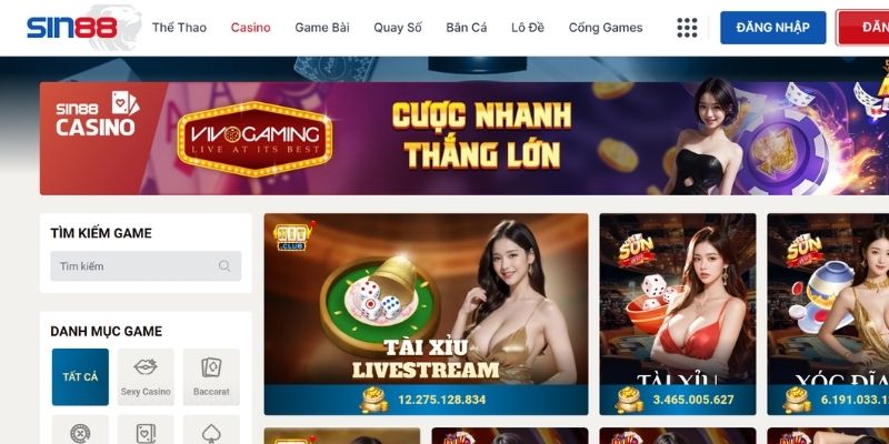 Tham gia sòng bạc trực tuyến đỉnh cao